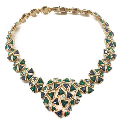 cheistian dior necklace|christian dior costume jewelry necklace.